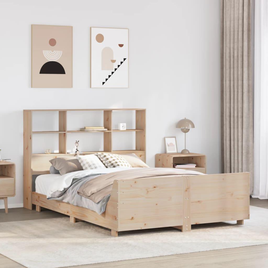 Sengeramme uden madras 120x200 cm massivt fyrretræ