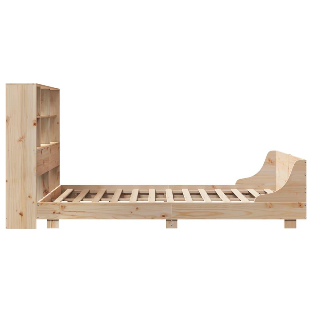 Sengeramme uden madras 140x190 cm massivt fyrretræ