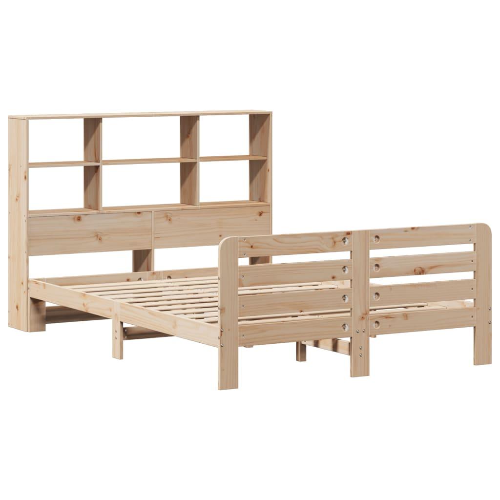 Sengeramme uden madras 140x190 cm massivt fyrretræ