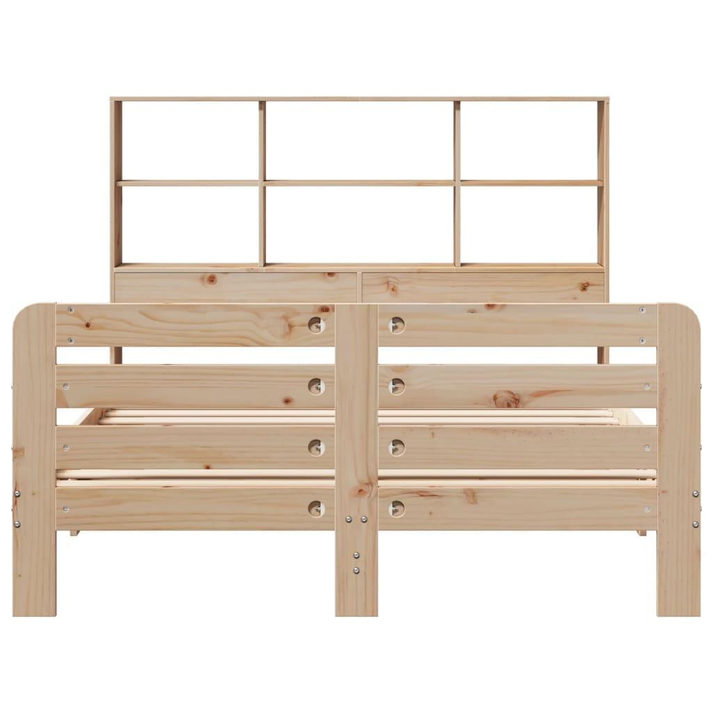 Sengeramme uden madras 140x190 cm massivt fyrretræ