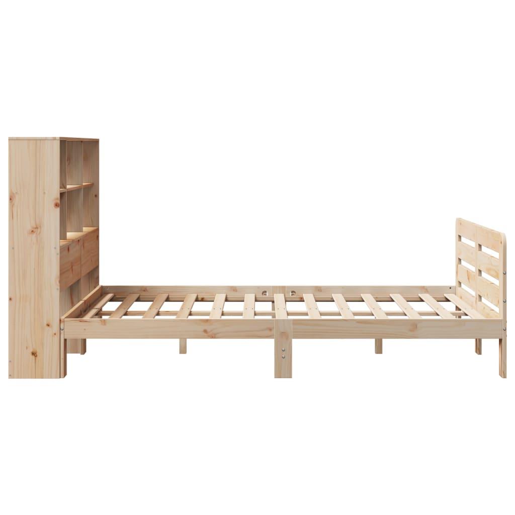 Sengeramme uden madras 140x190 cm massivt fyrretræ