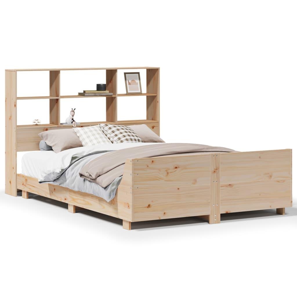 Sengeramme uden madras 140x200 cm massivt fyrretræ