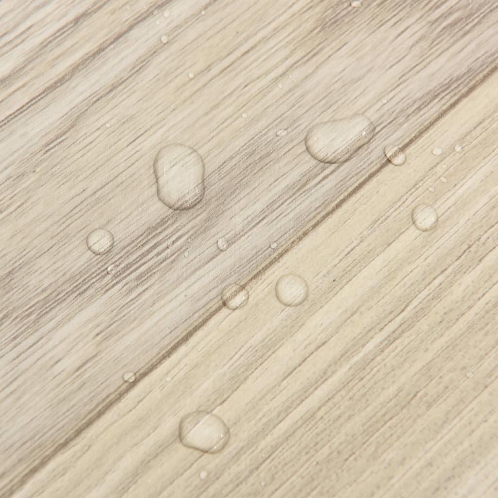 Selvklæbende gulvbrædder 55 stk. 5,11 m² PVC beigestribet