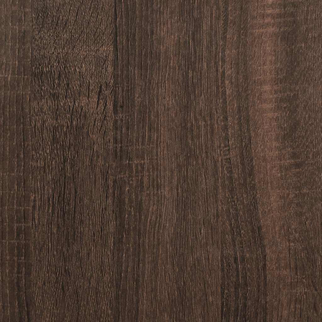 Væghængte sengeborde 2 stk. 40x31x39,5 cm brun egetræsfarve