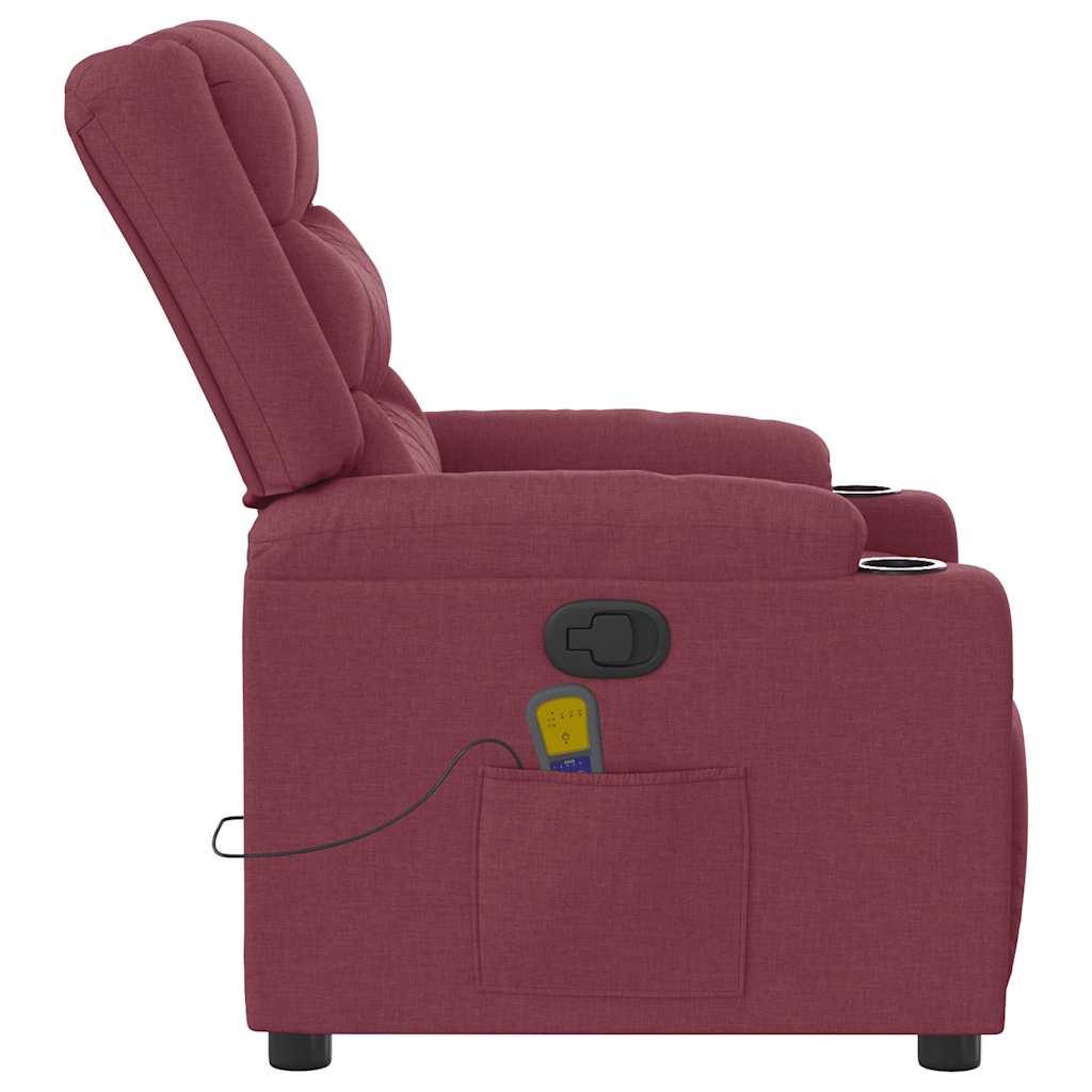 Massagestol stof vinrød