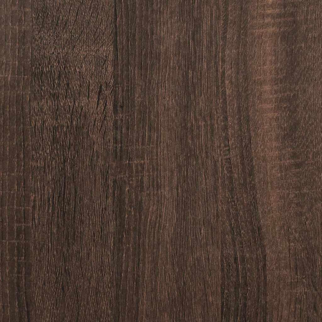 Væghængt sengebord 40x31x39,5 cm brun egetræsfarve
