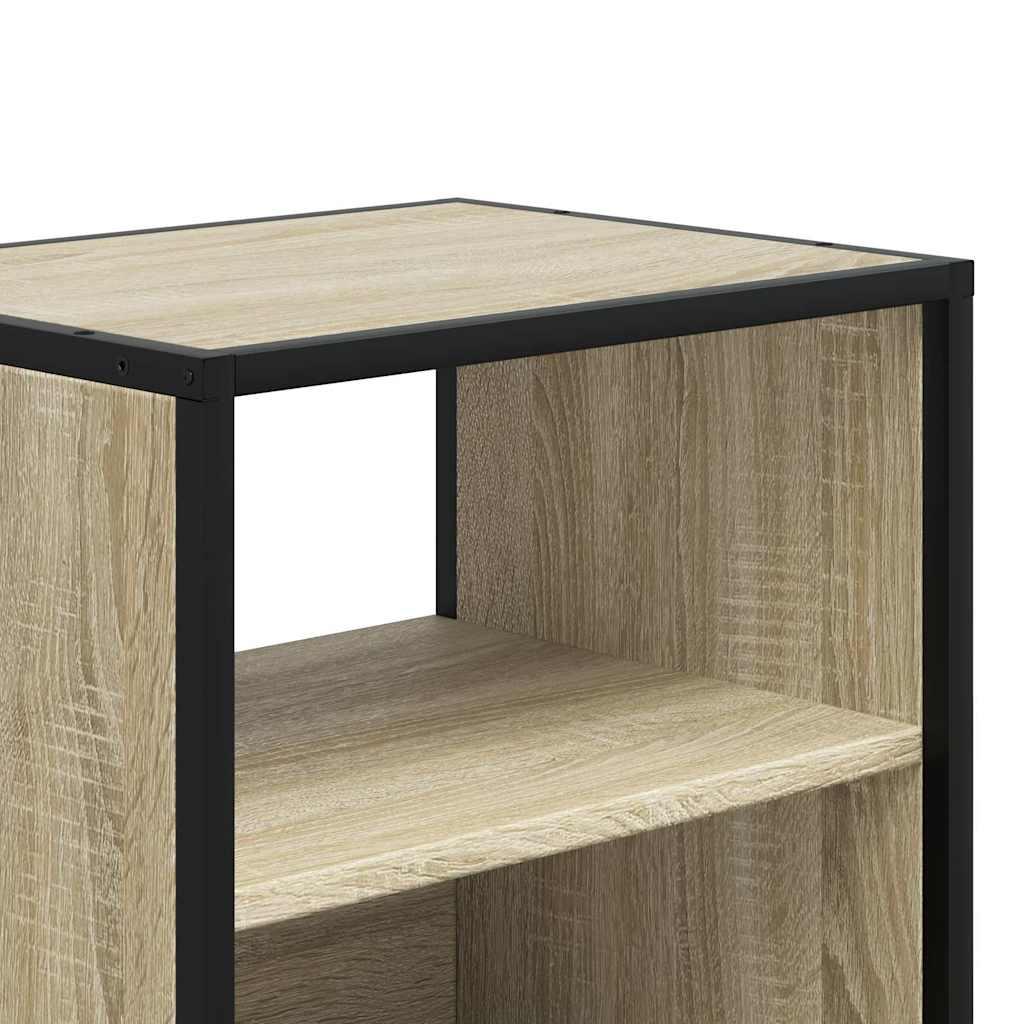 Væghængte sengeborde 2 stk. 40x31x39,5 cm sonoma-eg
