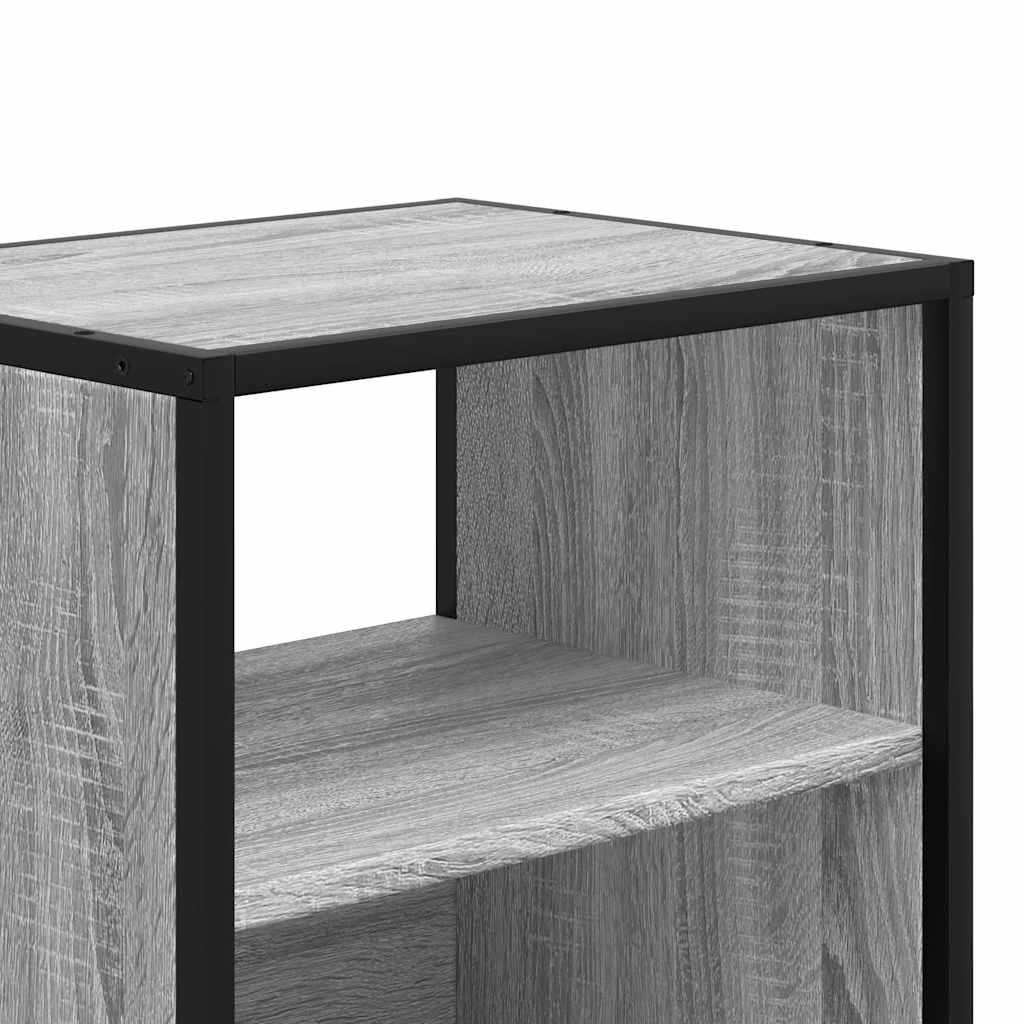 Væghængte sengeborde 2 stk. 40x31x39,5 cm grå sonoma-eg
