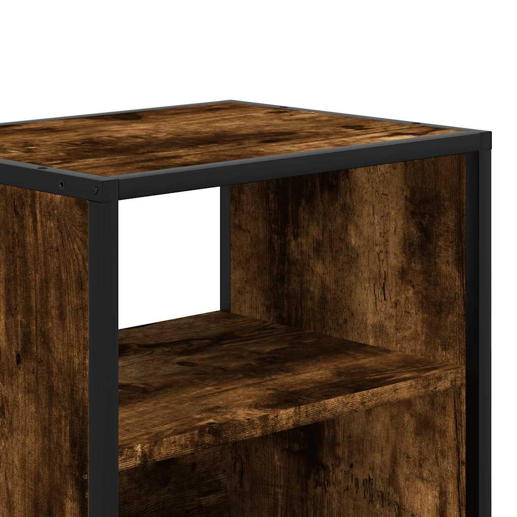 Væghængte sengeborde 2 stk. 40x31x39,5 cm røget egetræsfarve
