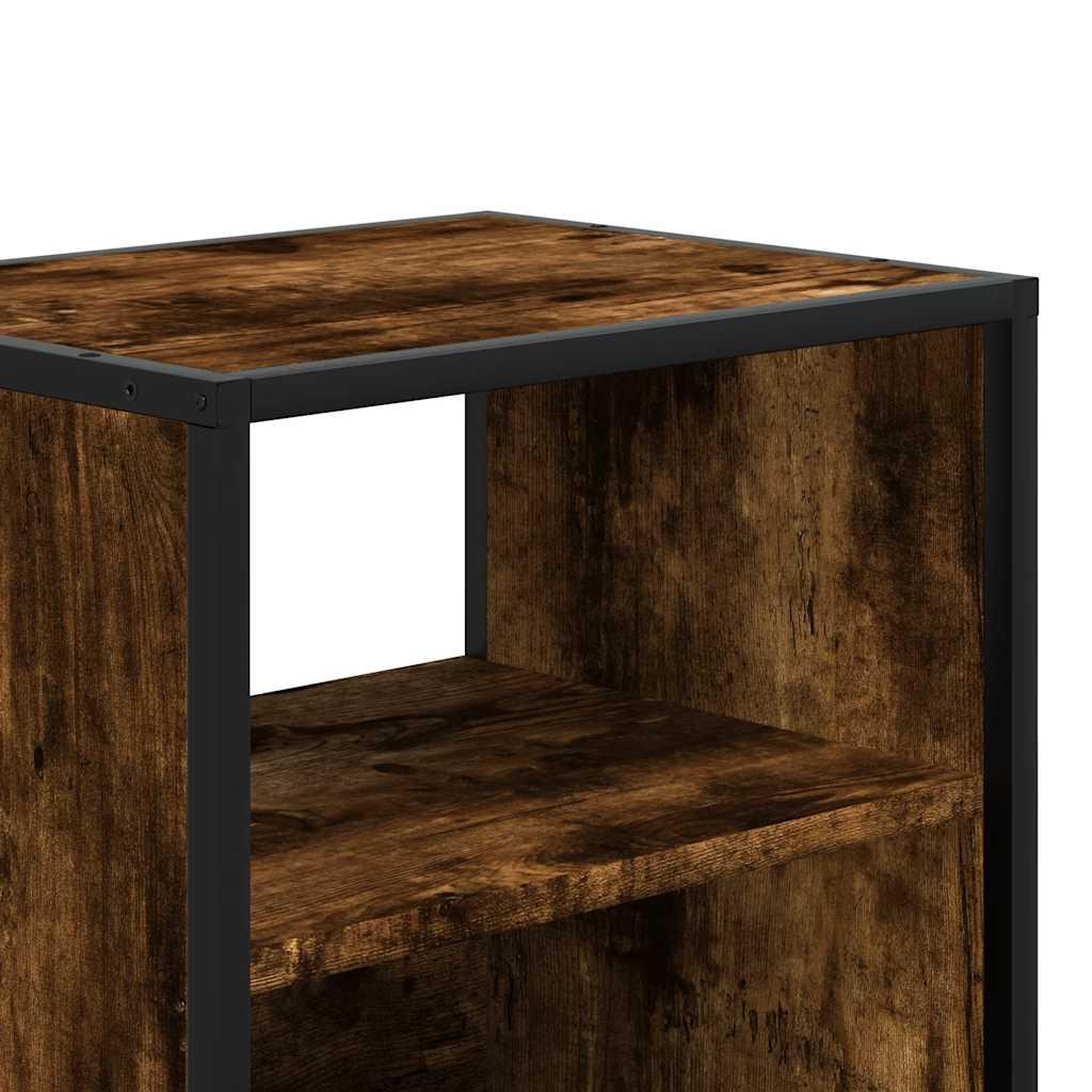 Væghængt sengebord 40x31x39,5 cm røget egetræsfarve