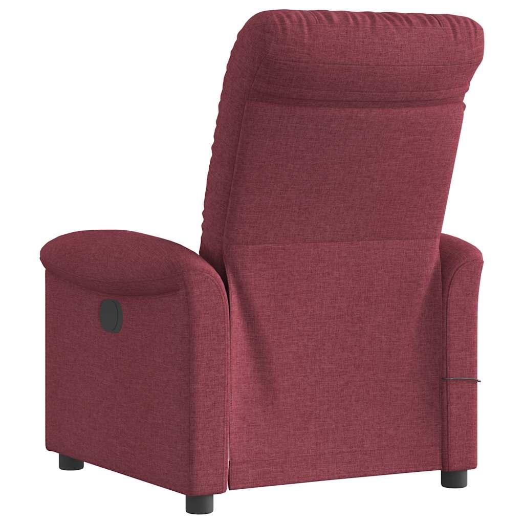 Massagestol stof vinrød