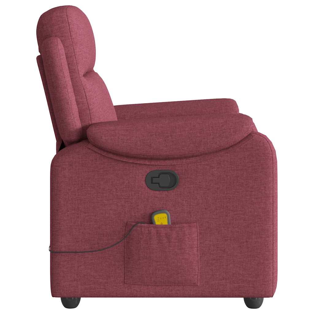 Massagestol stof vinrød