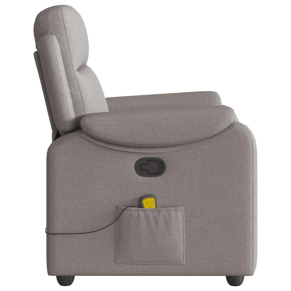 Massagestol stof gråbrun
