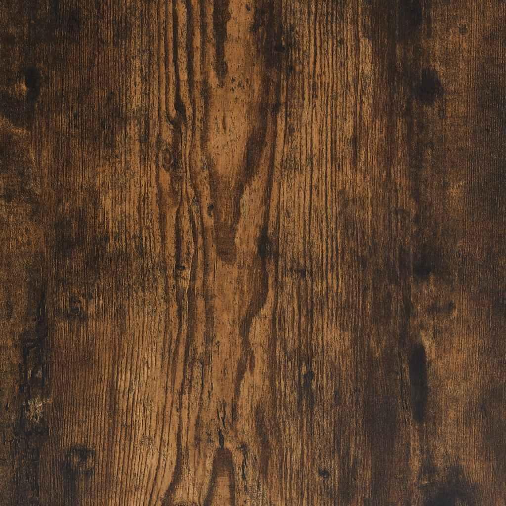 Skab 35,5x35x76 cm konstrueret træ og metal røget egetræsfarve