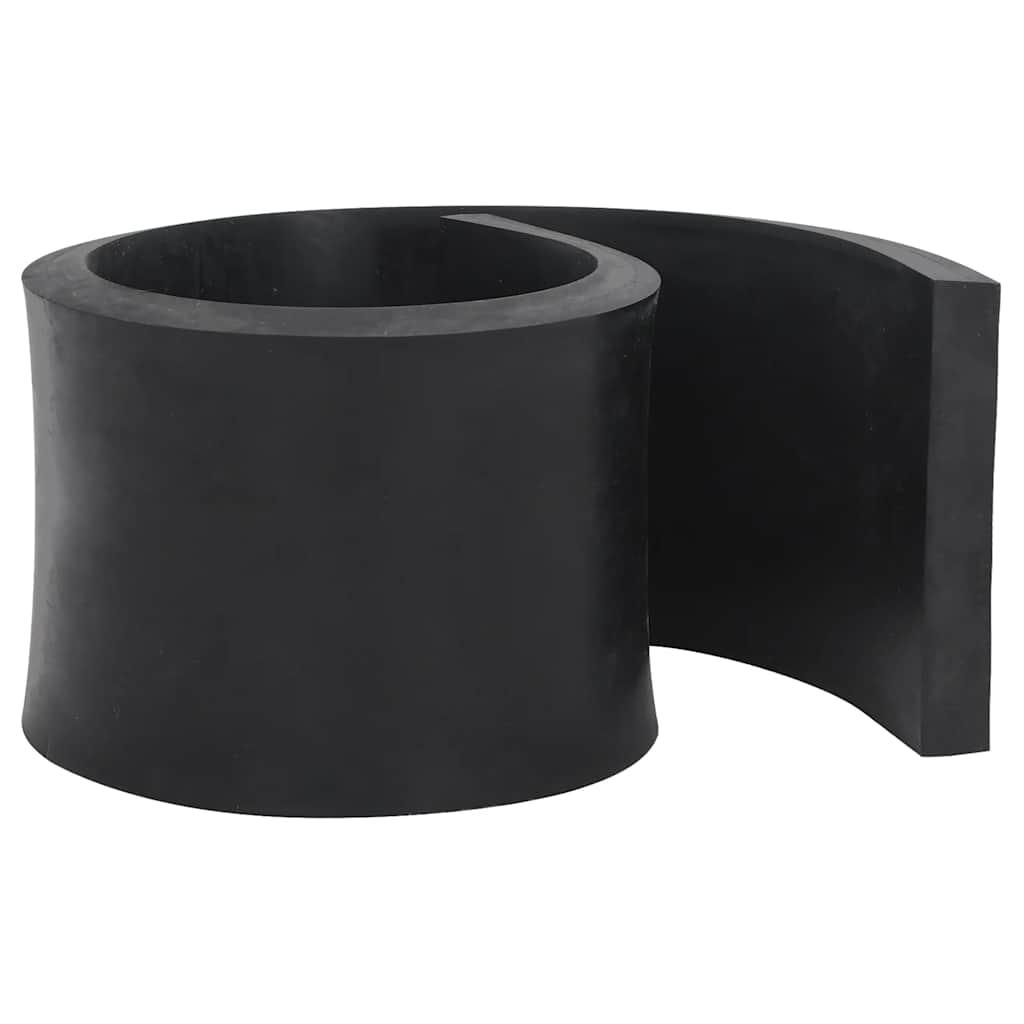 Gummikant til sneplov 100x15x2 cm sort