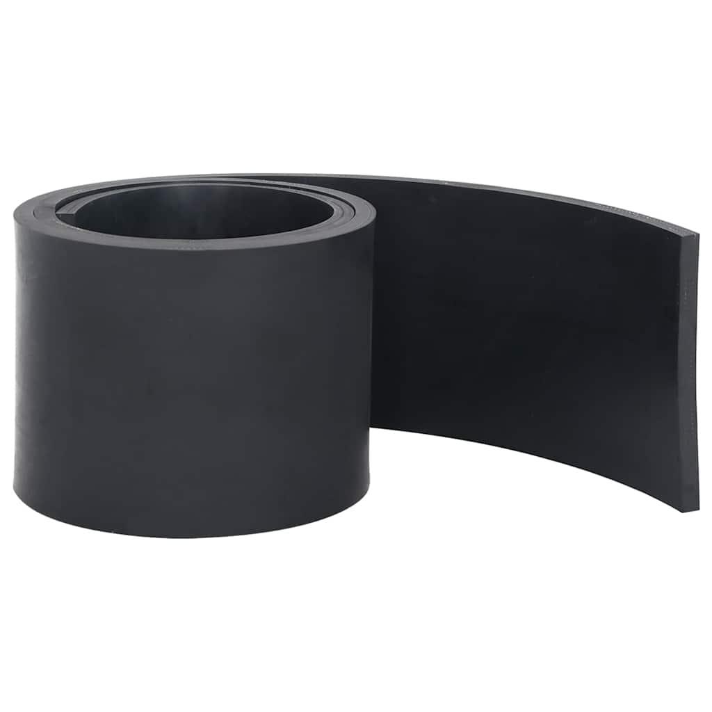 Gummikant til sneplov 150x15x1 cm sort