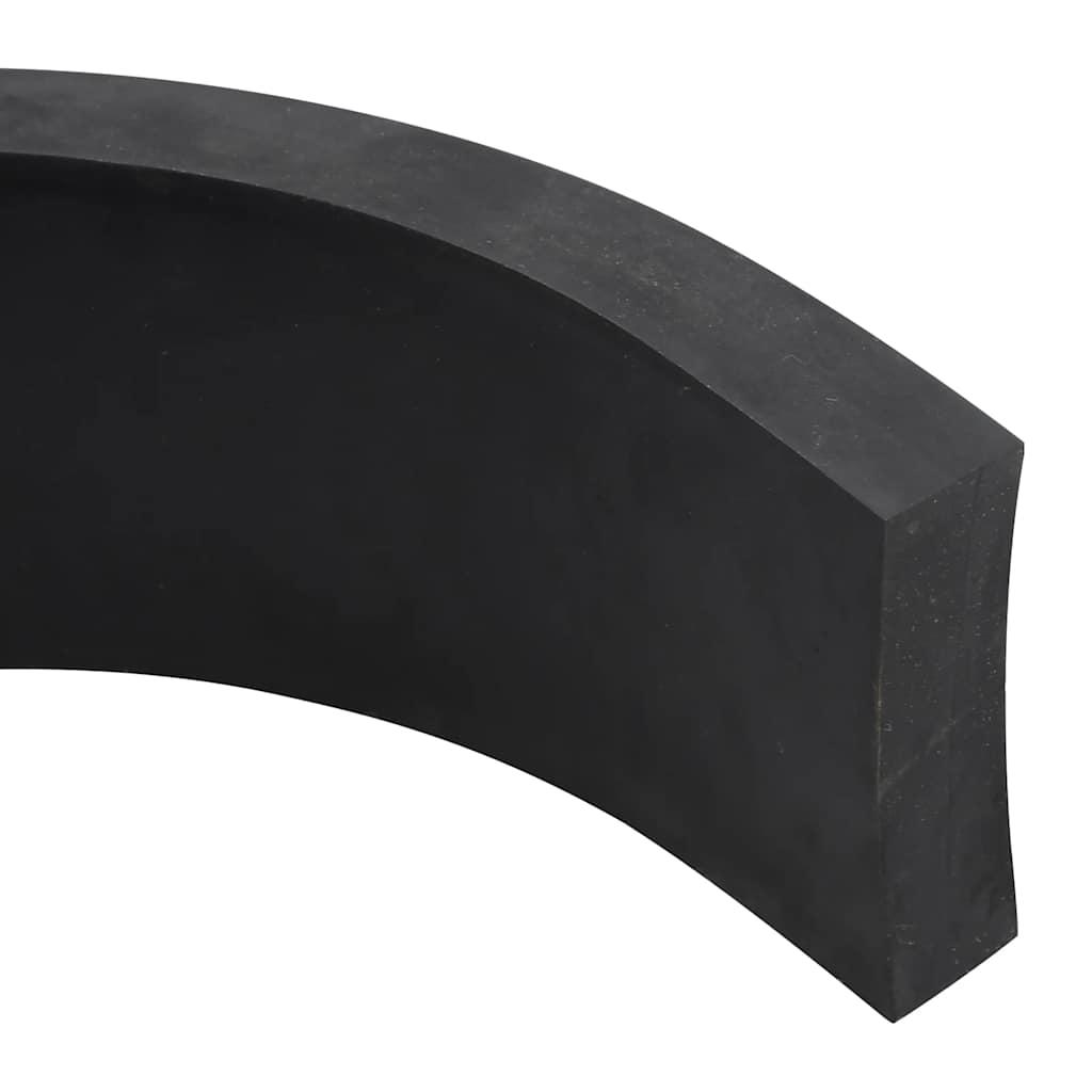 Gummikant til sneplov 120x8x2 cm sort