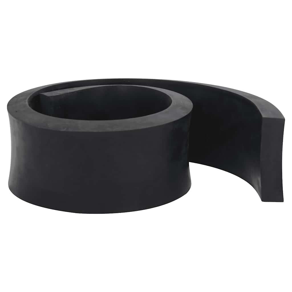Gummikant til sneplov 80x10x2 cm sort