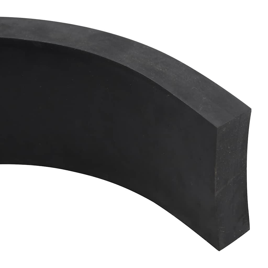 Gummikant til sneplov 80x10x2 cm sort