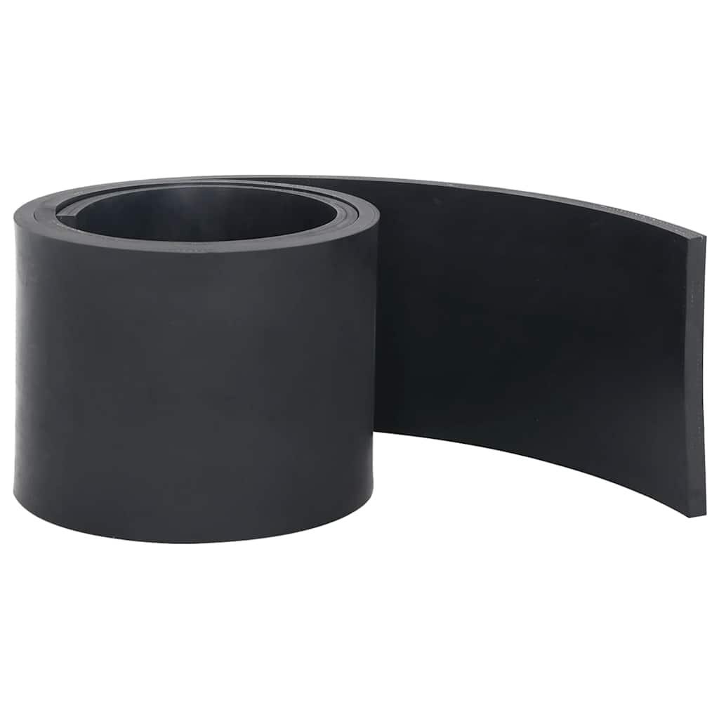 Gummikant til sneplov 180x15x1 cm sort