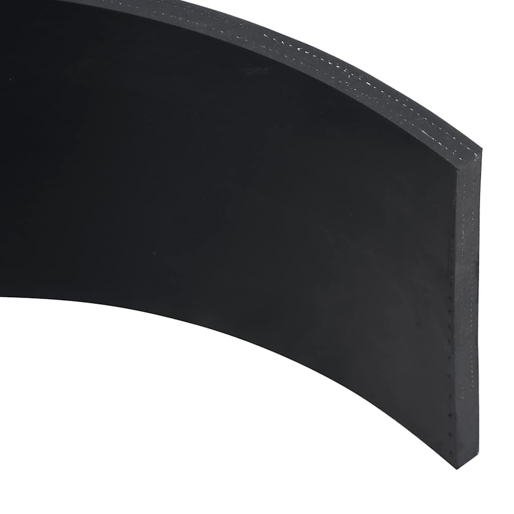 Gummikant til sneplov 180x15x1 cm sort