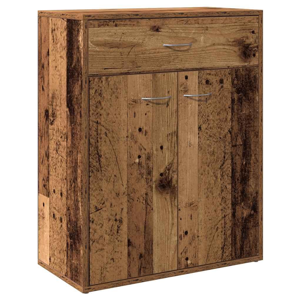 Skænk 60x30x75 cm konstrueret træ antikt træ