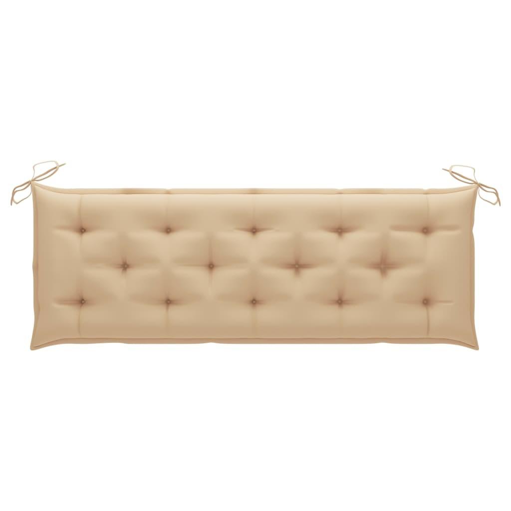 Hynde til havebænk 150x50x7 cm oxfordstof beige