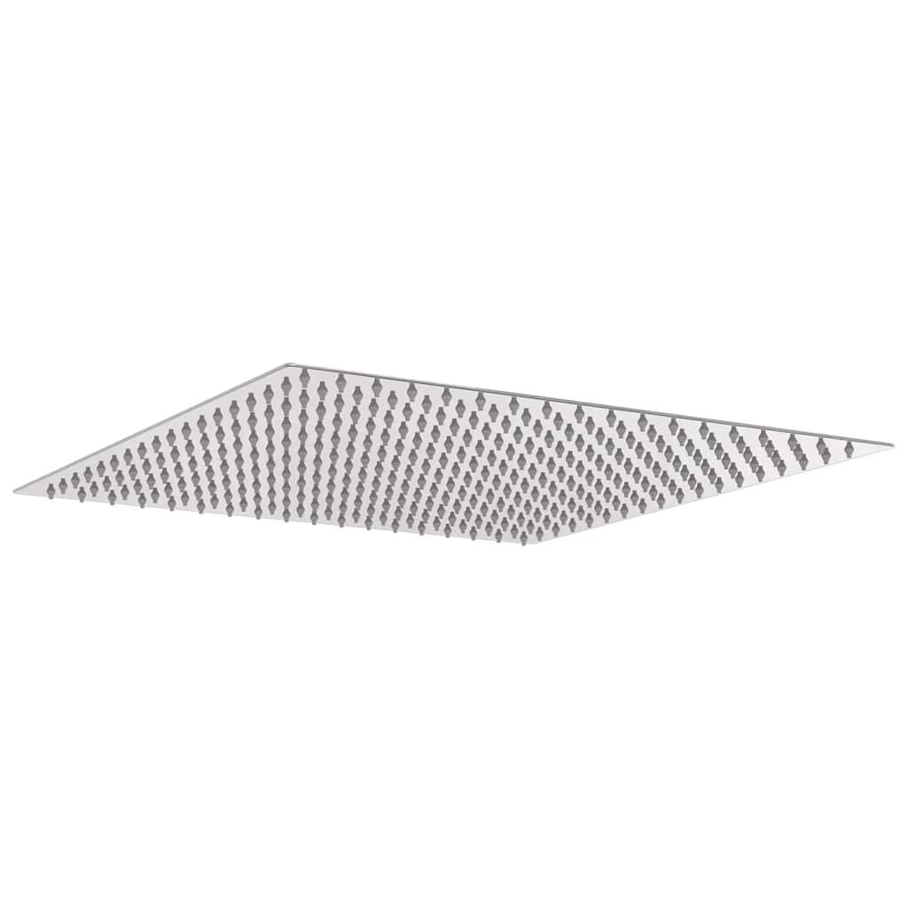 Regnbrusehoved 40x40 cm firkantet rustfrit stål 304