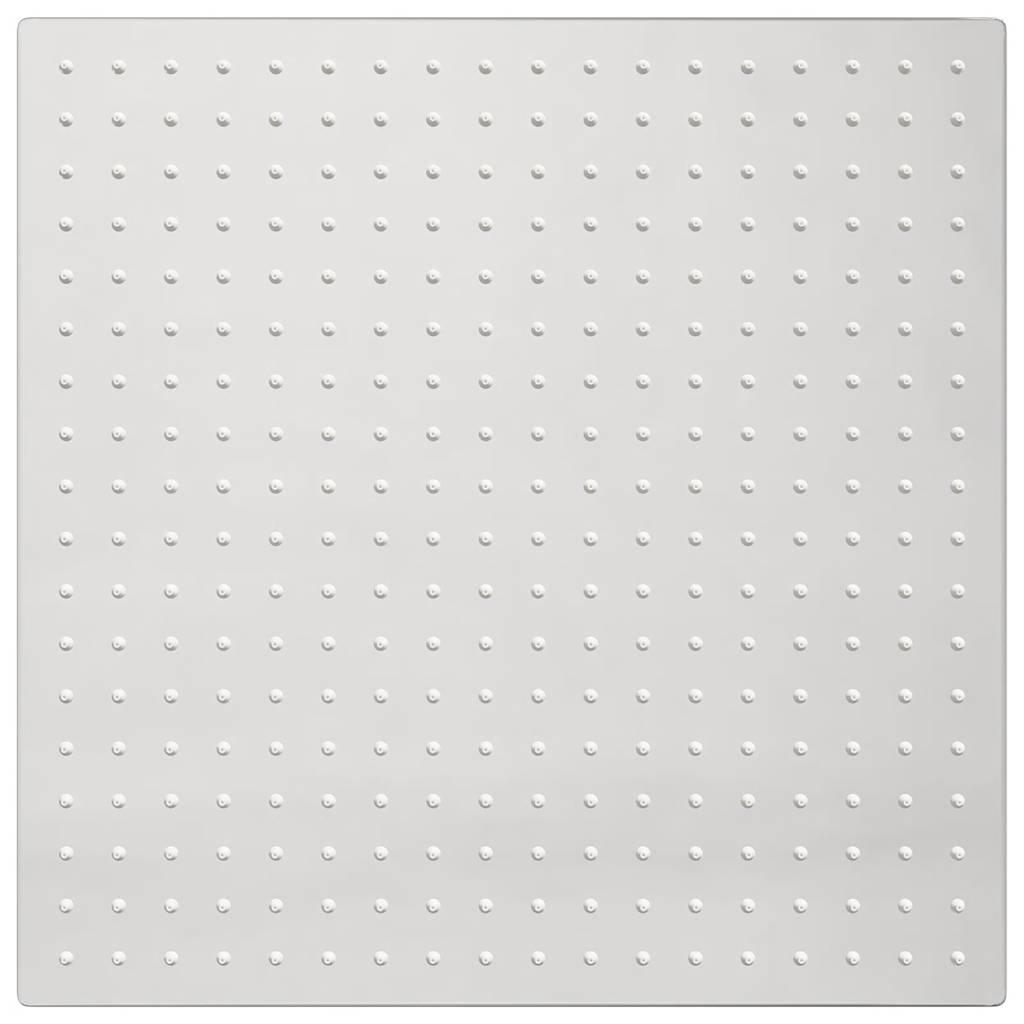 Regnbrusehoved 40x40 cm firkantet rustfrit stål 304