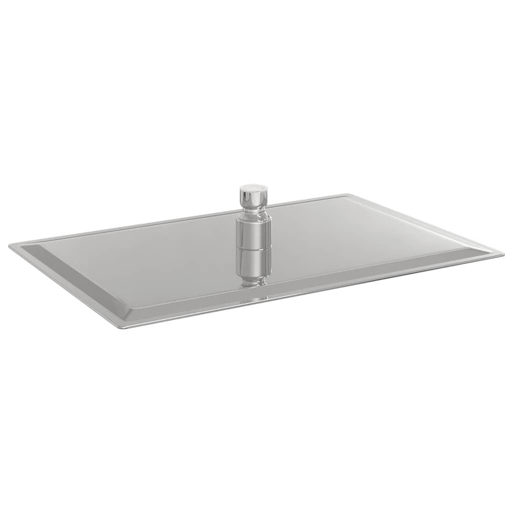 Regnbrusehoved 30x20 cm rektangulær rustfrit stål 304