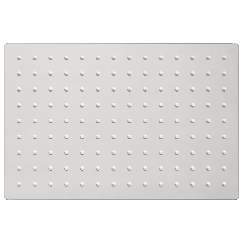 Regnbrusehoved 30x20 cm rektangulær rustfrit stål 304