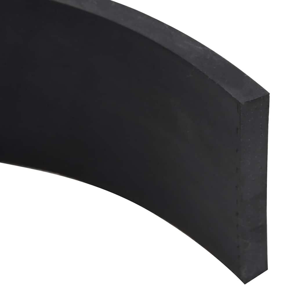 Gummikant til sneplov 180x10x1 cm sort