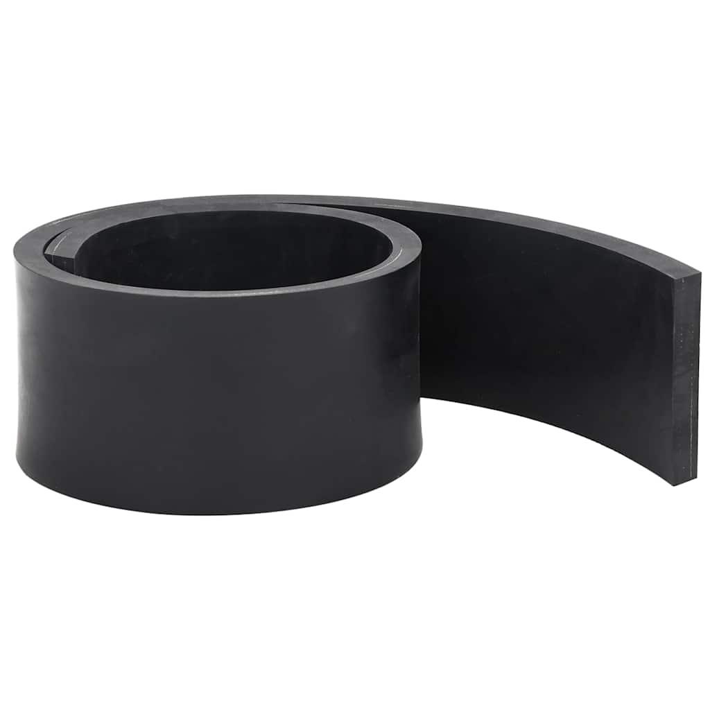Gummikant til sneplov 120x10x1 cm sort
