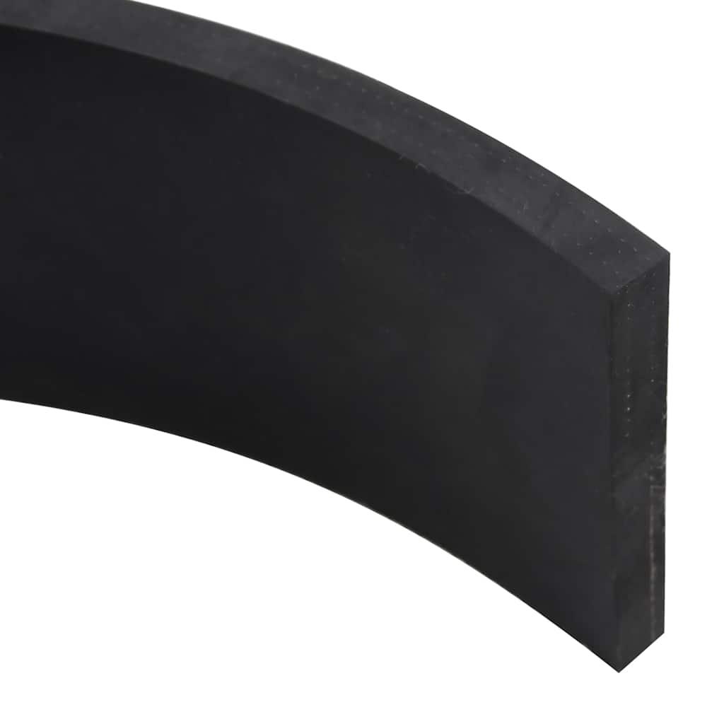 Gummikant til sneplov 120x10x1 cm sort