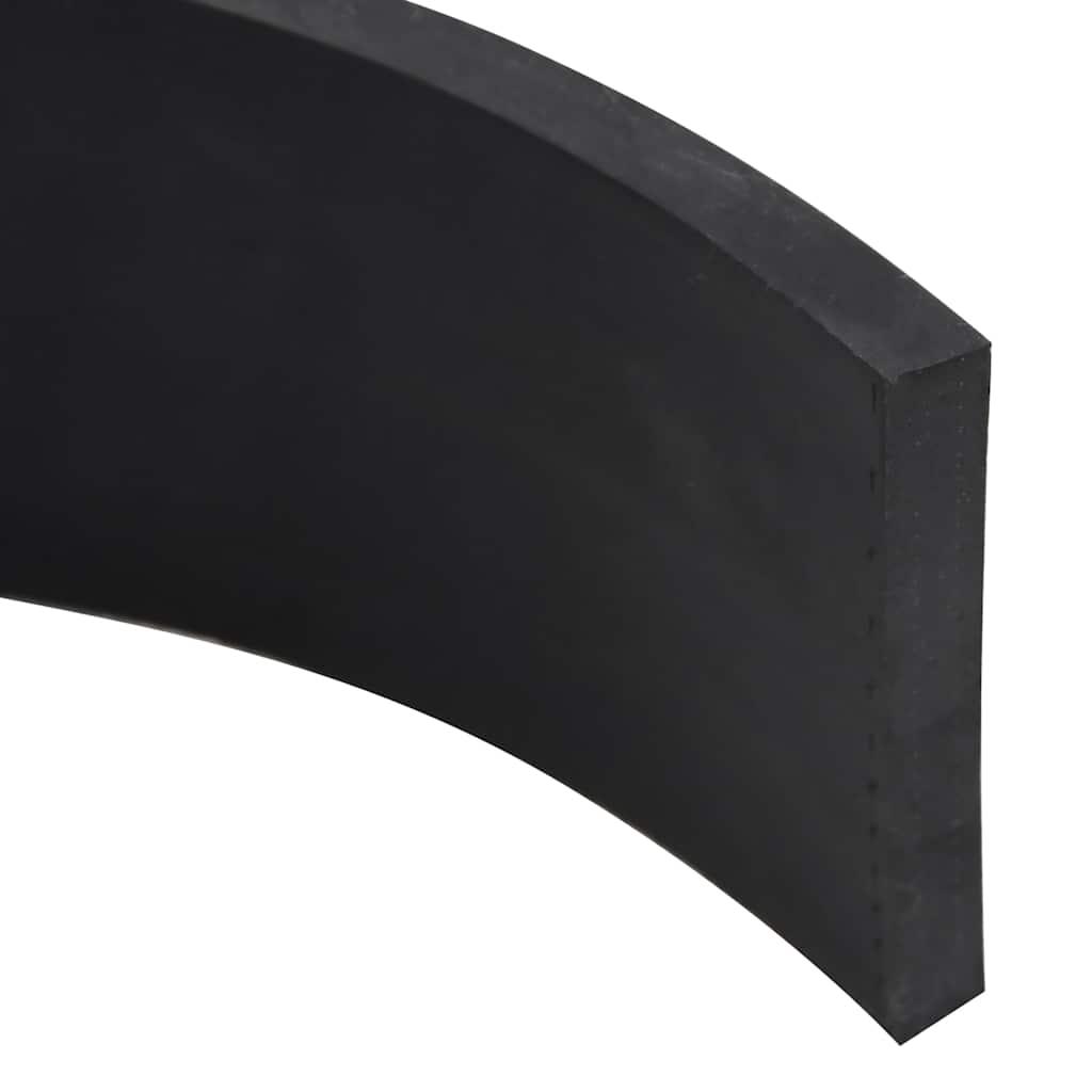 Gummikant til sneplov Sort 250x8x1 cm