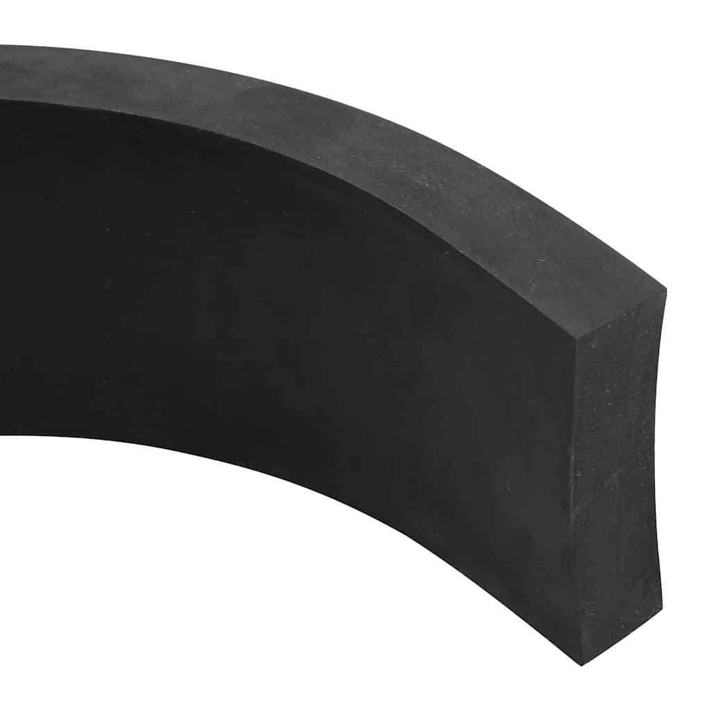 Gummikant til sneplov 100x10x2 cm sort
