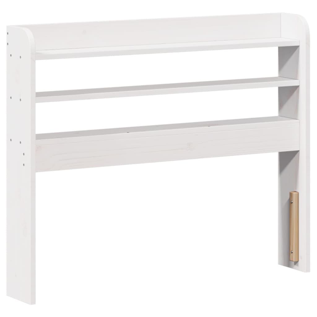 Sengeramme uden madras 100x200 cm massivt fyrretræ hvid