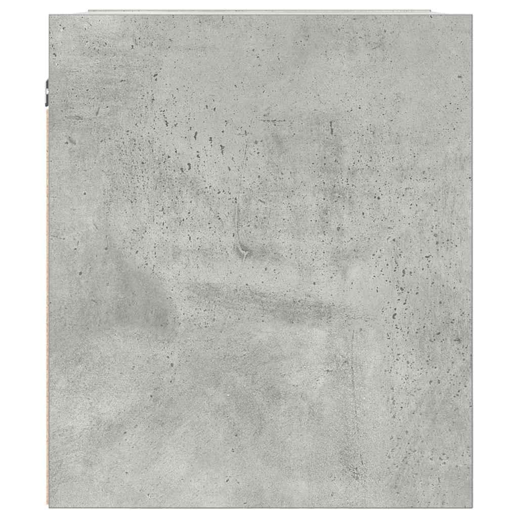 Væghængt sengebord 38x34x40 cm betongrå