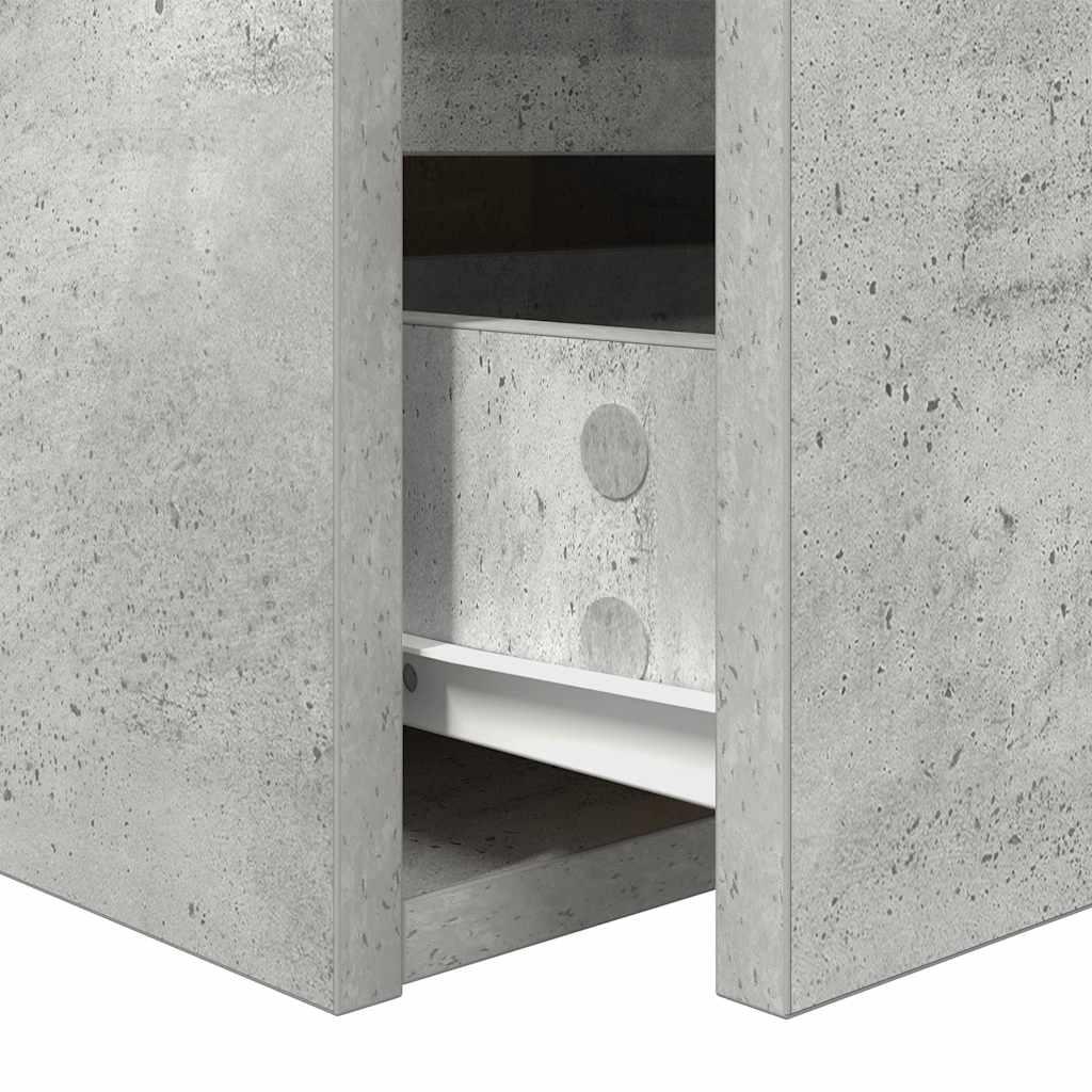 Væghængt sengebord 38x34x40 cm betongrå