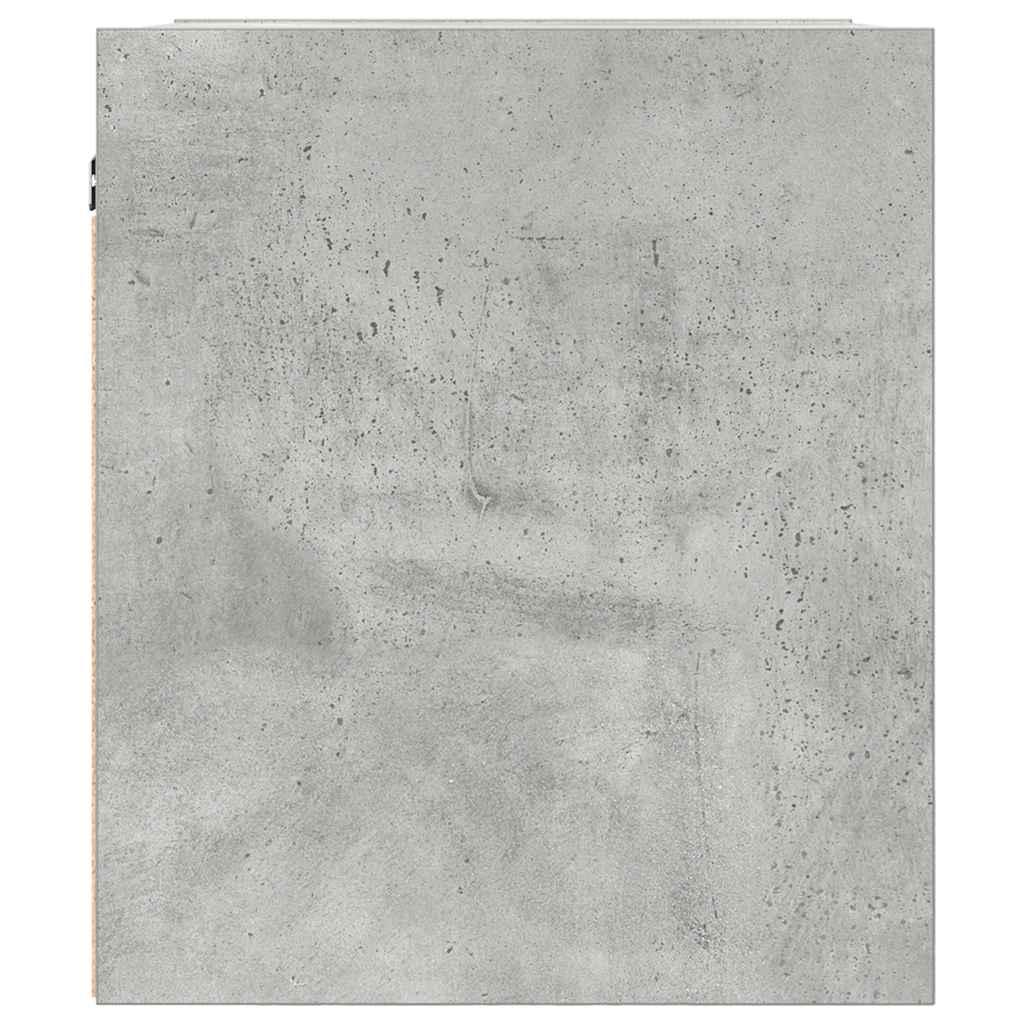 Væghængte sengeborde 2 stk. 38x34x40 cm betongrå