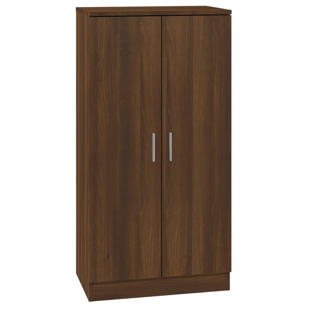 Skoreol 55x35x108 cm konstrueret træ brun egetræsfarve