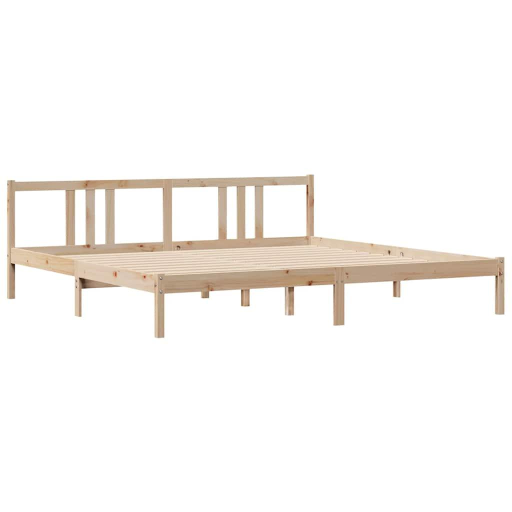 Sengeramme uden madras 180x200 cm massivt fyrretræ