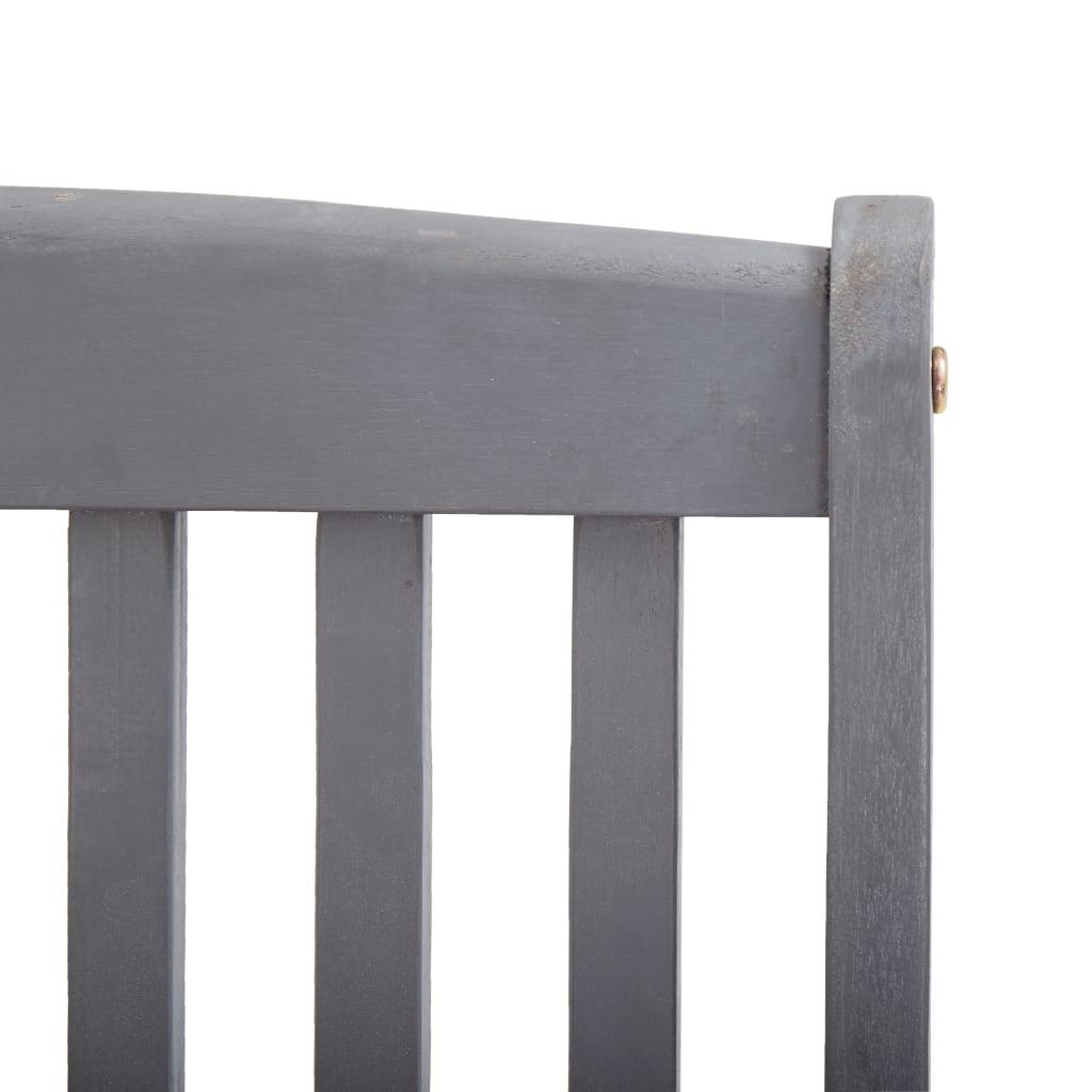 Foldbare havestole 6 stk. med hynder massivt akacietræ