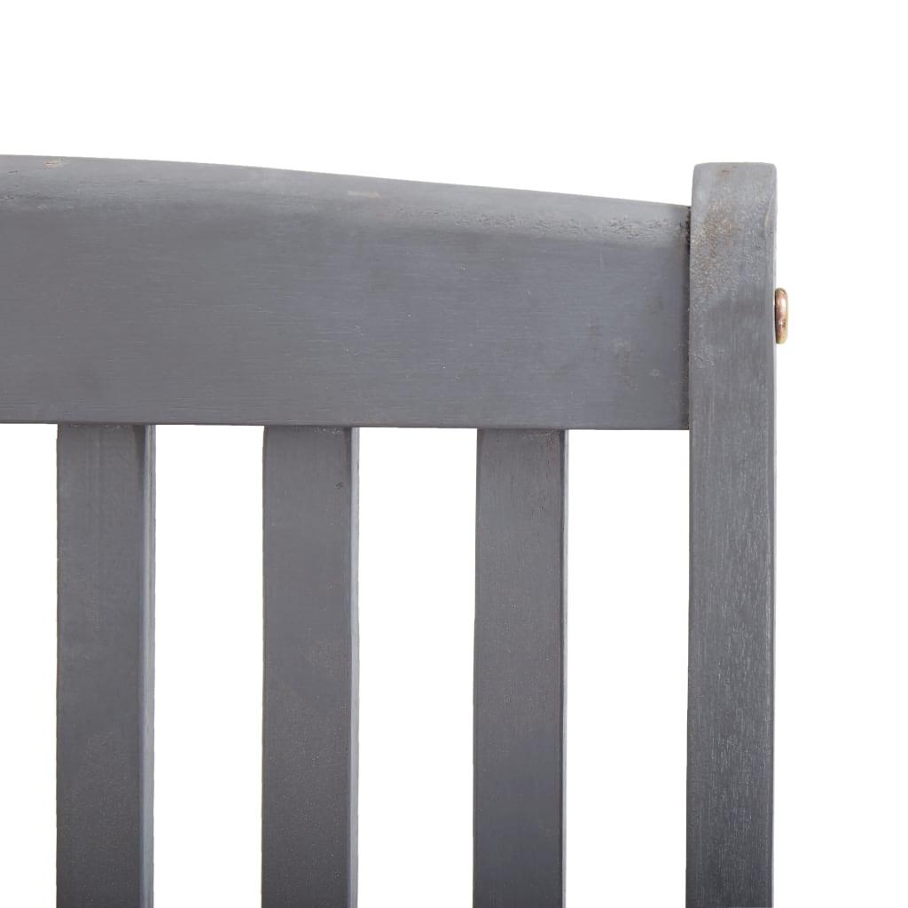 Foldbare havestole 2 stk. med hynder massivt akacietræ