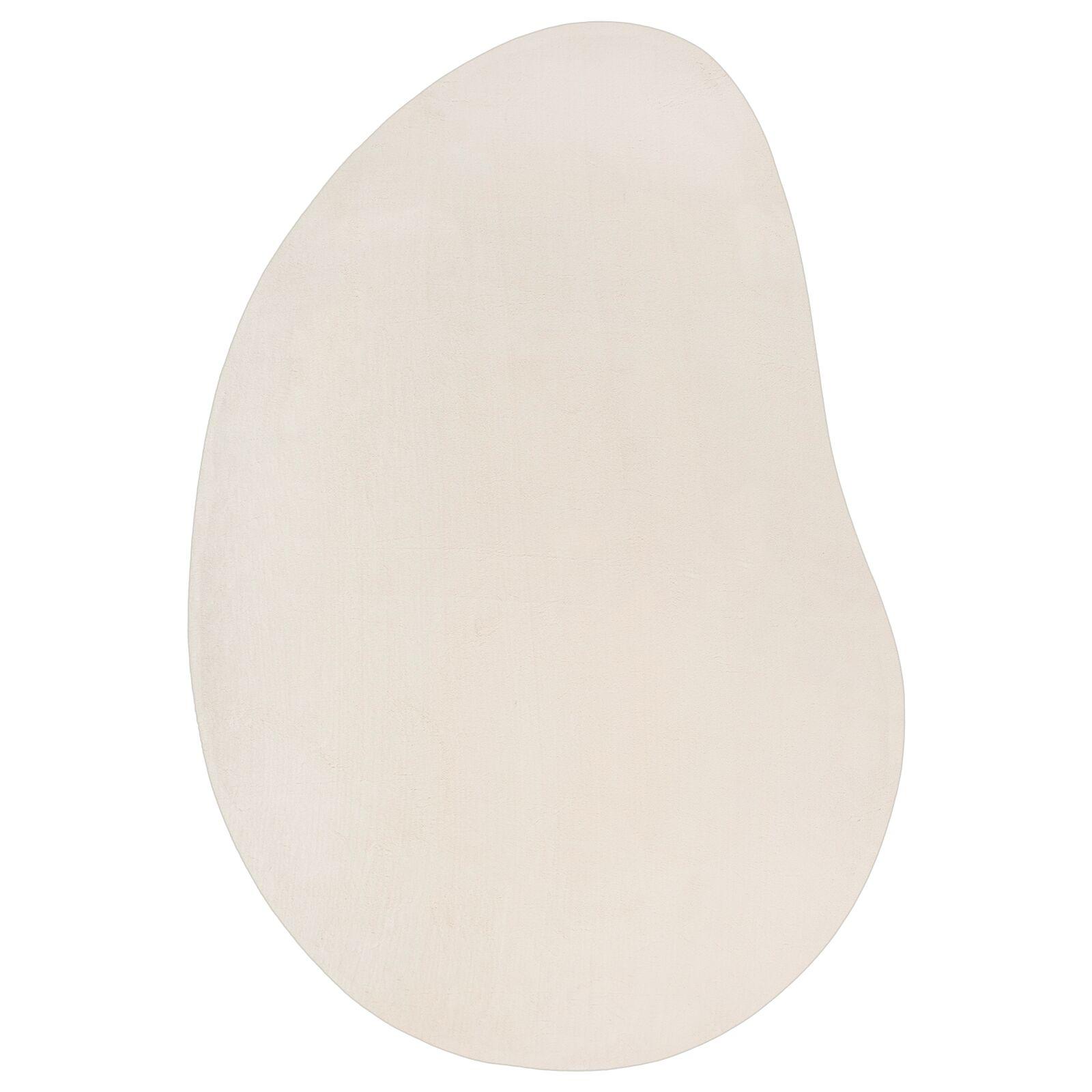 Områdetæppe Beige 120x170 cm Polyester Skridsikker
