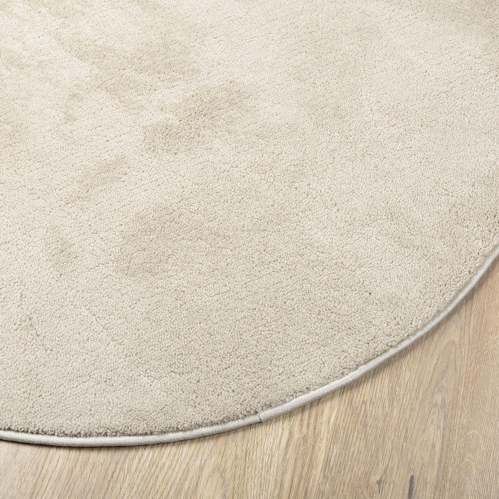 Områdetæppe Beige 120x170 cm Polyester Skridsikker