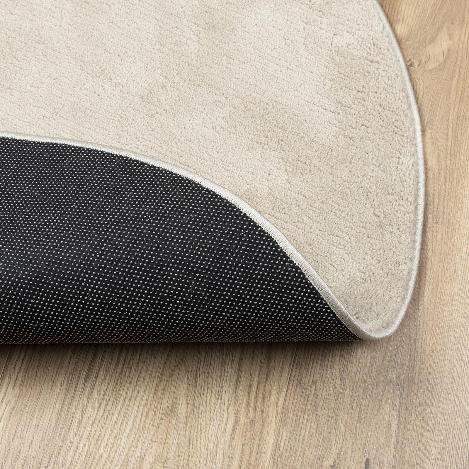 Områdetæppe Beige 120x170 cm Polyester Skridsikker