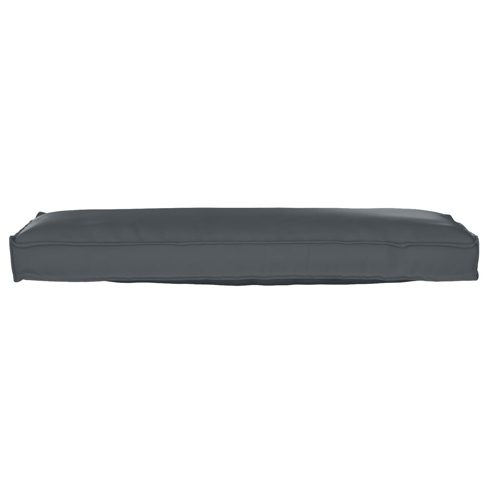 Pallepude til bænk Antracit 120x40x8 cm Oxford stof