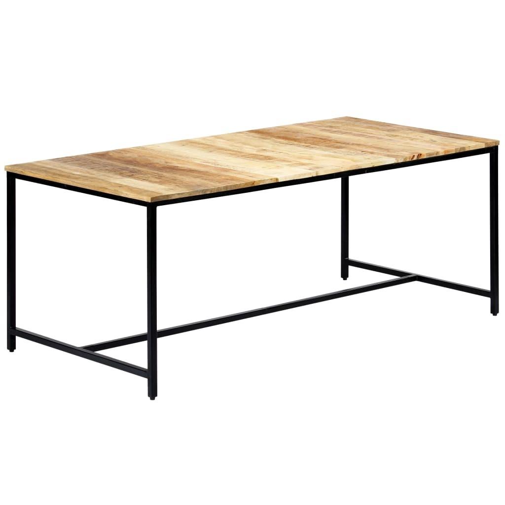 Spisebord 180x90x75 cm massivt ru mangotræ