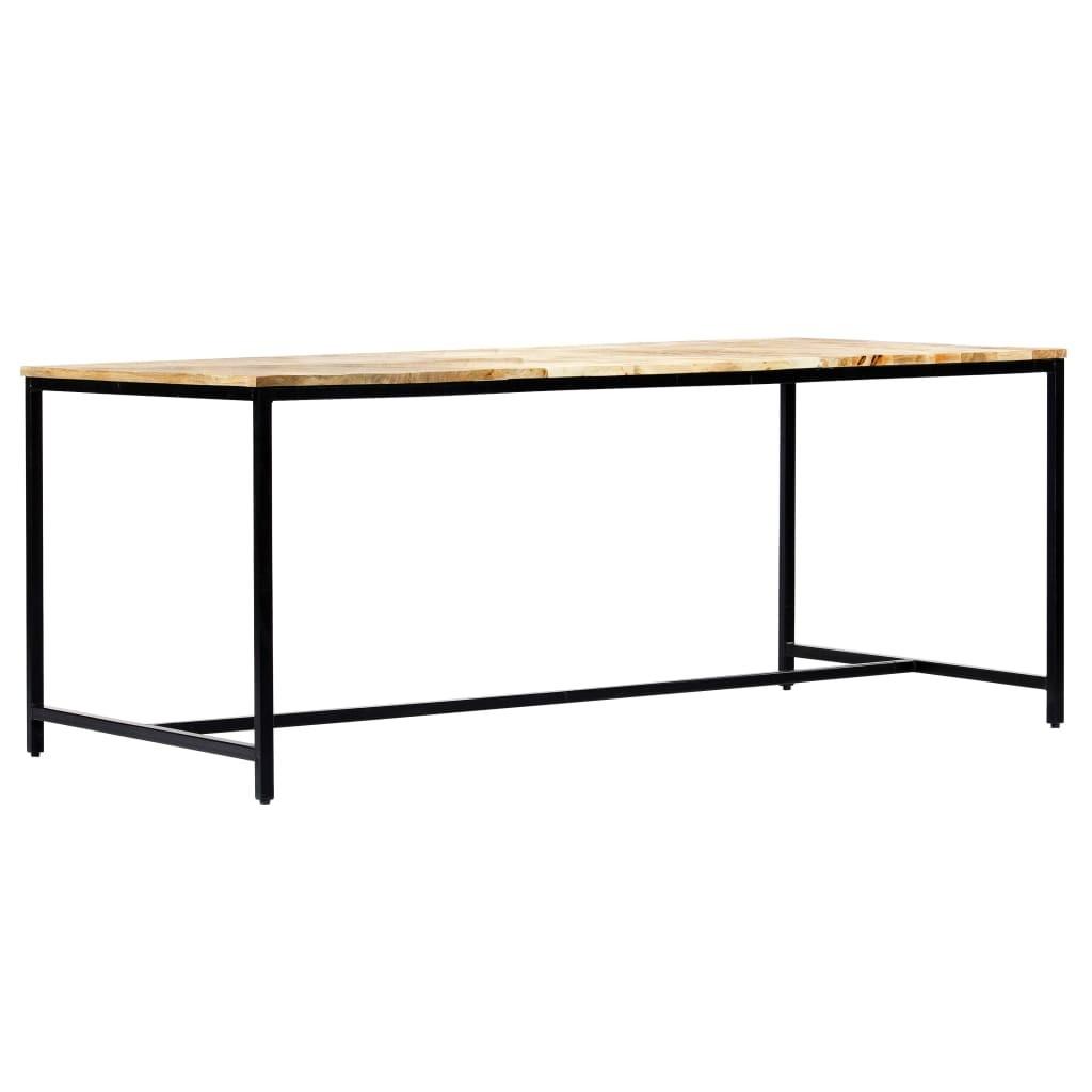 Spisebord 180x90x75 cm massivt ru mangotræ